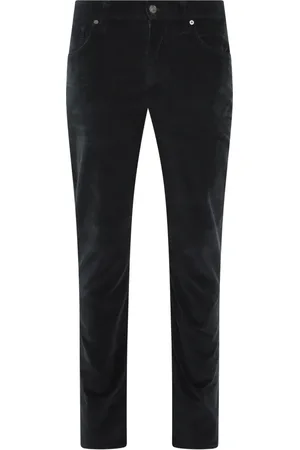 7 for all Mankind Spodnie, Mężczyzna, Niebieski, W30, Spodnie sztruksowe Slimmy
