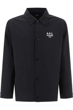 A.P.C. Koszule, Mężczyzna, Czarny, L, Bawełna, Kurtka Blouson Regis