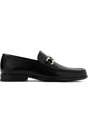 Salvatore Ferragamo Buty, Mężczyzna, Czarny, 42 EU, Skóra, Luksusowe mokasyny ze skóry cielęcej