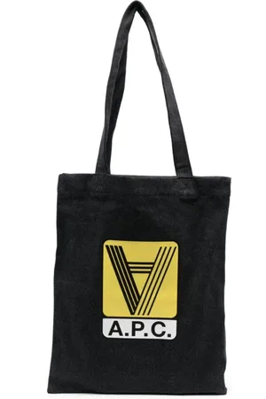 A.P.C. Torebki, Mężczyzna, Niebieski, ONE SIZE, Denim, Torba typu tote Lou Denim