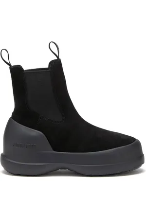 Moon Boot Buty, Kobieta, Czarny, 37 EU, Zamsz, Botki Chelsea Luna Sand Z Zamszu
