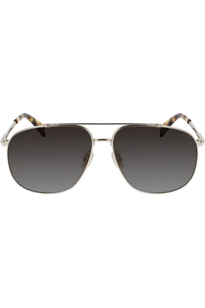 Lanvin Akcesoria, Mężczyzna, Wielobarwność, ONE SIZE, Metalowe okulary przeciwsłoneczne Aviator
