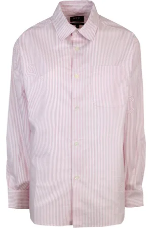 A.P.C. Bluzki, Kobieta, Różowy, M, Bawełna, Sela Shirt