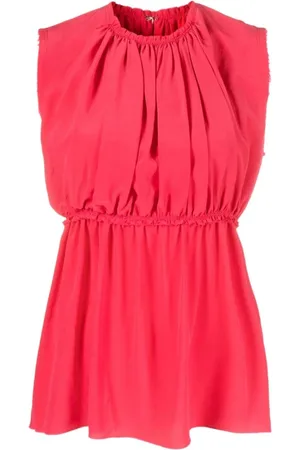 Lanvin Koszulki, Kobieta, Czerwony, XS, Klasyczny Top