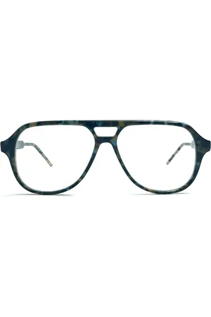 Thom Browne Akcesoria, Mężczyzna, Szary, ONE SIZE, Okulary Aviator