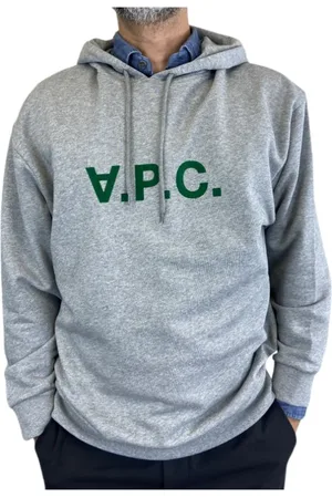 A.P.C. Bluzy, Mężczyzna, Szary, L, Bawełna, Szara bluza z kapturem