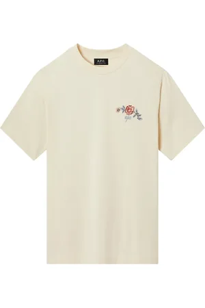 A.P.C. Koszulki, Mężczyzna, Beżowy, XL, Bawełna, Oscar T-Shirt