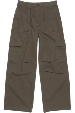 Acne Studios Spodnie, Mężczyzna, Zielony, M, Spodnie Cargo Twill Patsony