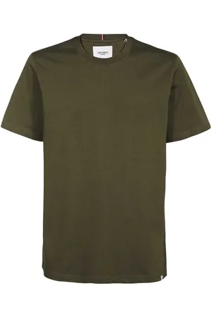 Les Deux Koszulki, Mężczyzna, Zielony, S, Bawełna, Prążkowany T-shirt z okrągłym dekoltem