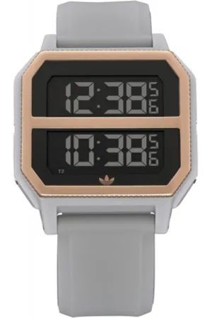 adidas Akcesoria, Mężczyzna, Szary, ONE SIZE, Zegarek kwarcowy ze stali nierdzewnej