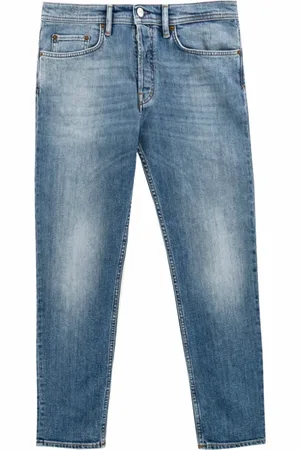 Acne Studios Jeansy, Mężczyzna, Niebieski, W29 L32, Denim, Jeansyy Stone Washed o zwężanym kroju