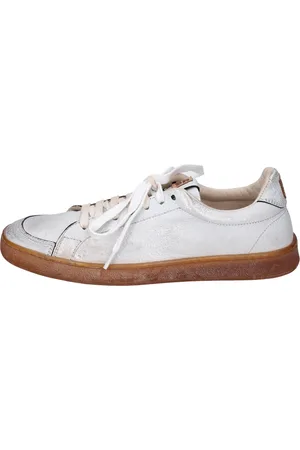 Moma Buty, Kobieta, Szary, 37 EU, Skóra, Vintage Skórzane Sneakersy