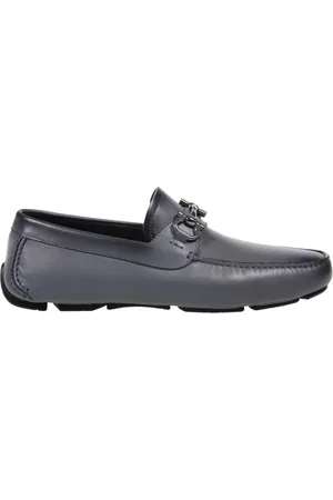 Salvatore Ferragamo Buty, Mężczyzna, Czarny, 41 EU, Skóra, Dark Rain Loafer