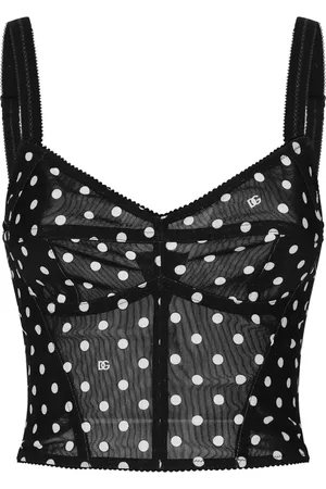 Dolce & Gabbana Koszulki, Kobieta, Czarny, S, Stylowy TOP dla modnych osób