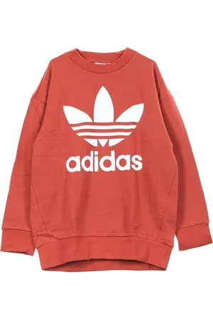 adidas Bluzy, Mężczyzna, Pomarańczowy, L, Bawełna, Bluza Crew Neck