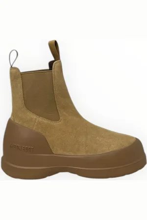 Moon Boot Buty, Kobieta, brązowy, 40 EU, Zamsz, Luna Chelsea Suede Botki