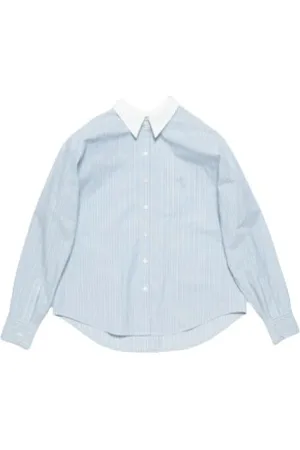 Acne Studios Bluzki, Kobieta, Niebieski, M, Bawełna, Montpellier Coqueline Shirt