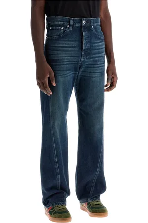 Lanvin Jeansy, Mężczyzna, Niebieski, W32, Denim, Dżinsy z przekręcanymi szwami Twisted Seams Denim Jeansy