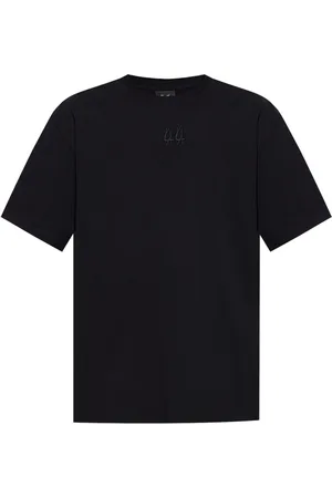 44 Label Group Koszulki, Mężczyzna, Czarny, M, Bawełna, T-shirt z haftowanym logo