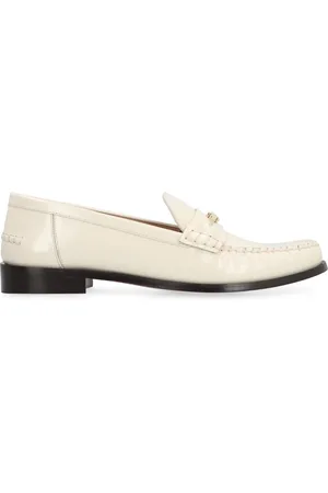 Salvatore Ferragamo Buty, Kobieta, Beżowy, 36 1/2 EU, Skóra, Skórzane mokasyny Vara z detalem w kształcie końskiego wędzidła