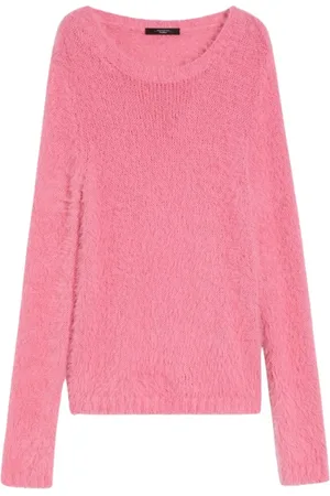 Max Mara Swetry, Kobieta, Różowy, M, Kolorowy Sweter Arsenio