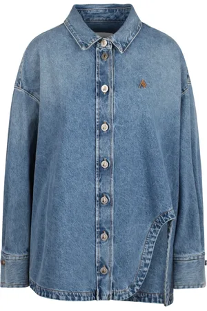 The Attico Bluzki, Kobieta, Niebieski, S, Denim, Diana Denim Shirt
