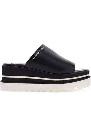 Stella McCartney Buty, Kobieta, Czarny, 39 EU, Skóra, Sneak Elyse Clogs
