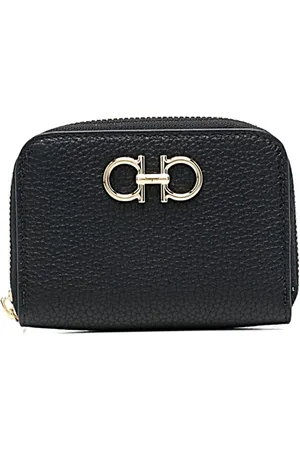 Salvatore Ferragamo Akcesoria, Kobieta, Czarny, ONE SIZE, Stylowy portfel