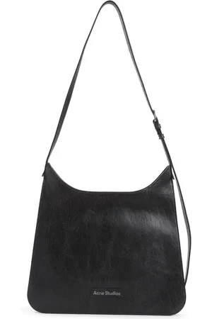 Acne Studios Torebki, Mężczyzna, Czarny, ONE SIZE, Skóra, Skórzana Torba na Ramię