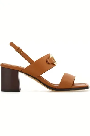 Salvatore Ferragamo Buty, Kobieta, brązowy, 36 1/2 EU, Skóra, Sandały na wysokim obcasie