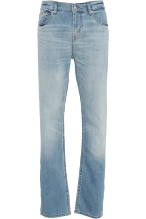 7 for all Mankind Jeansy, Mężczyzna, Niebieski, W32, Bawełna, Slimmy Jeansy