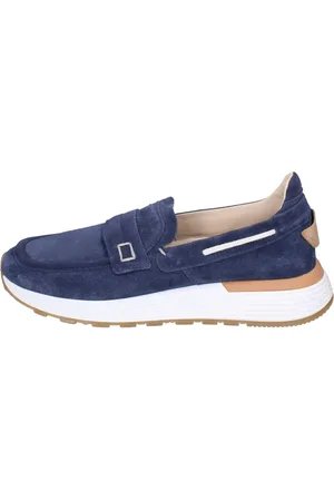 Moma Buty, Mężczyzna, Niebieski, 42 EU, Zamsz, Zamszowe mokasyny
