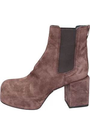 Moma Buty, Kobieta, brązowy, 37 EU, Zamsz, Vintage Zamszowe Botki
