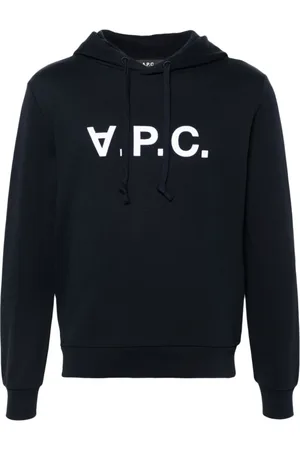 A.P.C. Bluzy, Kobieta, Niebieski, S, Bawełna, Granatowa bluza z logo