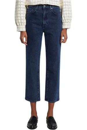 7 for all Mankind Jeansy, Kobieta, Niebieski, W27, Bawełna, Krótkie dżinsy o prostych nogawkach