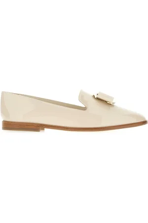 Salvatore Ferragamo Buty, Kobieta, Beżowy, 38 1/2 EU, Skóra, Stylowe mokasyny