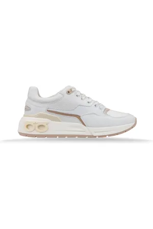 Salvatore Ferragamo Buty, Kobieta, Biały, 37 1/2 EU, Skóra, Cosma Low Sneakers