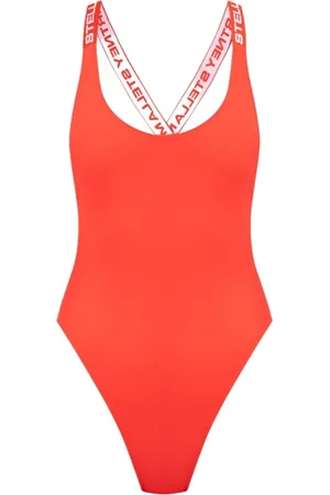 Stella McCartney Stroje kąpielowe, Kobieta, Czerwony, S, Jednoczęściowy strój kąpielowy