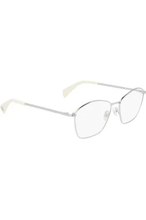 Lanvin Akcesoria, Kobieta, Szary, ONE SIZE, Okulary z szarą metalową oprawką