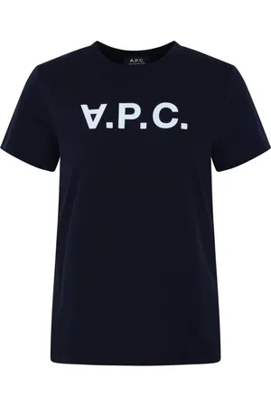 A.P.C. Koszulki, Kobieta, Niebieski, M, Bawełna, Bawełniany T-Shirt