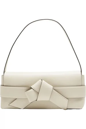 Acne Studios Torebki, Kobieta, Biały, ONE SIZE, Skóra, Biało-Czarna Torba na Ramię