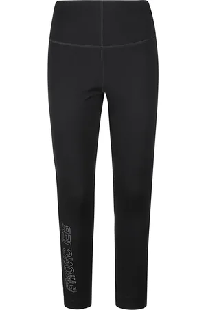 Moncler Spodnie, Kobieta, Czarny, S, Poliester, Stylowe Legginsy