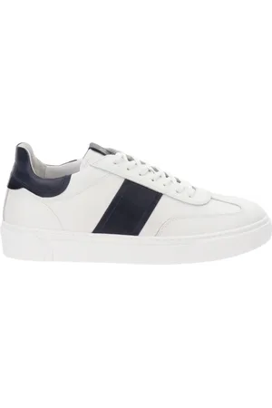 Nero Giardini Buty, Mężczyzna, Biały, 41 EU, Skóra, Klasyczne skórzane sneakersy