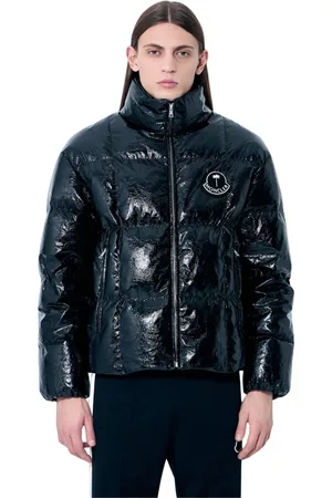 Moncler Kurtki, Mężczyzna, Czarny, L, Poliester, Krótka kurtka puchowa Simoom