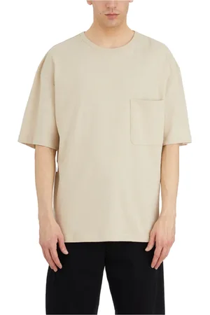 LEMAIRE Koszulki, Mężczyzna, Beżowy, L, Bawełna, Boxy T-Shirt