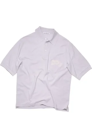 Acne Studios Koszulki, Mężczyzna, Fioletowy, S, Bawełna, Stylowa koszulka polo