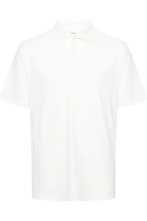 LARDINI Koszulki, Mężczyzna, Biały, M, Bawełna, Koszulka Polo