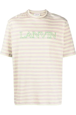 Lanvin Koszulki, Mężczyzna, Biały, M, Bawełna, Biały podstawowy T-shirt