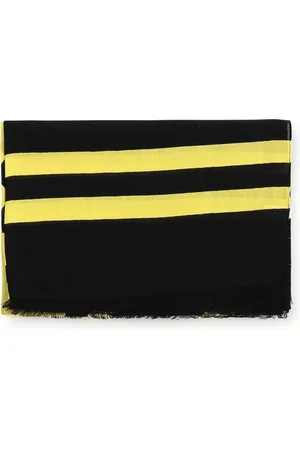 Salvatore Ferragamo Akcesoria, Mężczyzna, Czarny, ONE SIZE, Wełna, Grafik Wełniany Szal