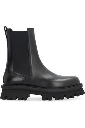 Salvatore Ferragamo Buty, Mężczyzna, Czarny, 40 EU, Skóra, Skórzane botki Chelsea